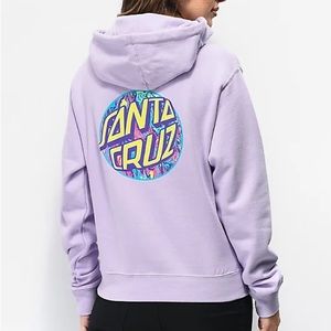 Santa Cruz Skate Spill Dot Light Pastel Purple Hoodie